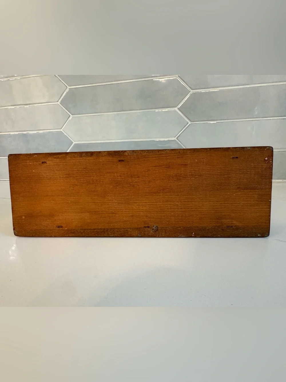 Vintage Wooden Cracker Caddy/ Utensil Tray - Farmhouse Spindle Organizer